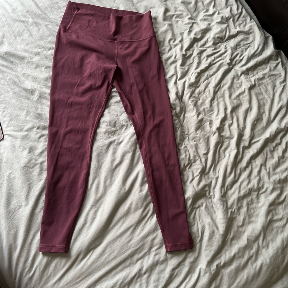 Lululemon burgundy leggings